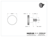 McMaster 92558A440 Stainless Steel Raised Knurled-Head Thumb Screw, M8 x 1.25 mm Thread Size, 12 mm Long