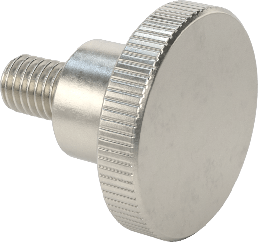 McMaster 92558A440 Stainless Steel Raised Knurled-Head Thumb Screw, M8 x 1.25 mm Thread Size, 12 mm Long