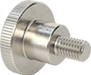 McMaster 92558A440 Stainless Steel Raised Knurled-Head Thumb Screw, M8 x 1.25 mm Thread Size, 12 mm Long