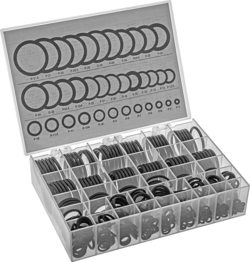 McMaster 93025K41 Oil-Resistant Buna-N O-Ring Assortment, 380 Pieces, 36 Metric Sizes