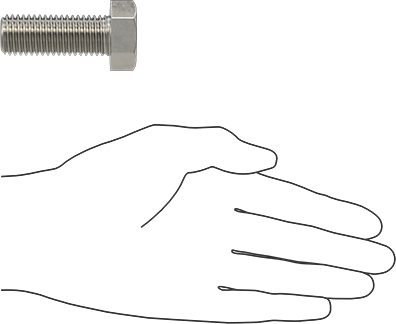 McMaster 93190A892 Super-Corrosion-Resistant 316 Stainless Steel Hex Head Screw 3/4"-10 Thread Size, 2" Long