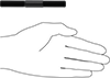 McMaster 93275A053 Black-Oxide Steel Threaded on Both Ends Setup Stud, M12 x 1.75 mm Thread, 39 mm Thread Lengths, 110 mm Long