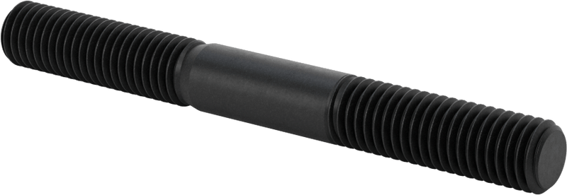 McMaster 93275A053 Black-Oxide Steel Threaded on Both Ends Setup Stud, M12 x 1.75 mm Thread, 39 mm Thread Lengths, 110 mm Long