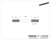 McMaster 93275A063 Black-Oxide Steel Threaded on Both Ends Setup Stud, M16 x 2 mm Thread Size, 47 mm Thread Lengths, 175 mm Long