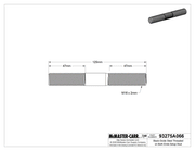 McMaster 93275A066 Black-Oxide Steel Threaded on Both Ends Setup Stud, M16 x 2 mm Thread Size, 47 mm Thread Lengths, 125 mm Long