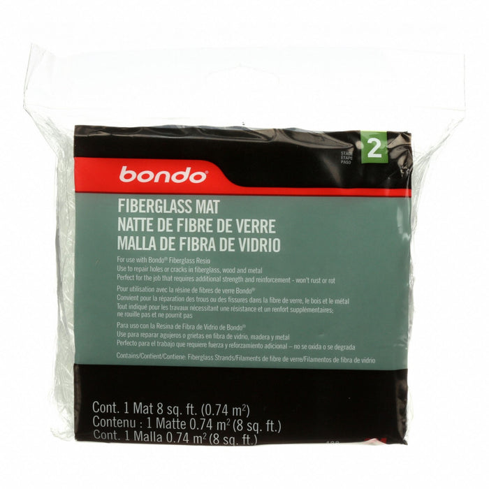 Bondo 00488DC Auto Body Repair Patch, White, 37 1/2 in Lg, 31 1/2 in Wd, Fiberglass Mat