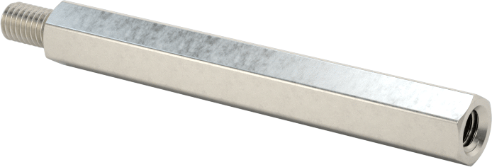 McMaster 93655A224 Male-Female Threaded Hex Standoff, 18-8 Stainless Steel, 4.500 mm Hex, 35 mm Long, M3 x 0.50 mm Thread