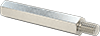 McMaster 93655A360 Male-Female Threaded Hex Standoff, 18-8 Stainless Steel, 4.500 mm Hex, 25 mm Long, M3 x 0.50 mm Thread