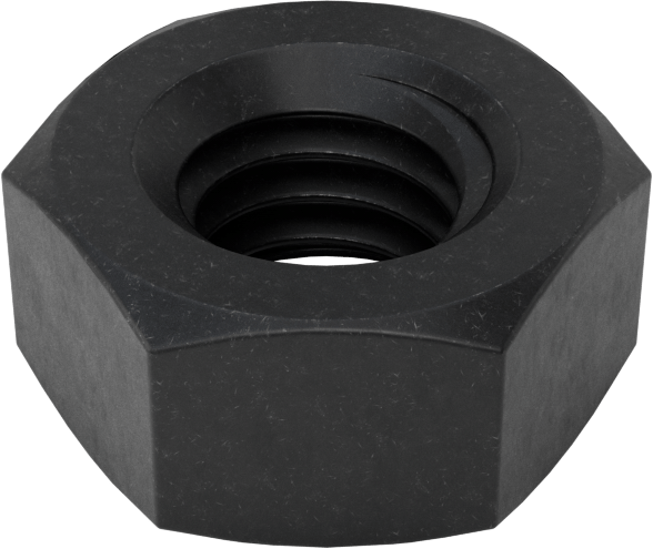 McMaster 94166A130 Black-Oxide High-Strength Steel Hex Nut, Class 10, M6 x 1 mm Thread Size, Pack of 50