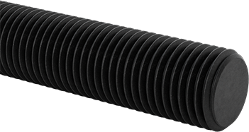 McMaster 94210A182 Medium - Strength Threaded Rod, Black - Oxide Grade B7 Steel, 3/8" - 24 Thread Size, 3 Feet Long - KVM Tools Inc.KV94210A182