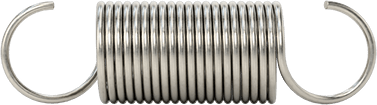 McMaster 9433K751 302 Stainless Steel Extension Spring with Hook Ends 1.75" Long, 0.5" OD, 0.041" Wire Diameter - KVM Tools Inc.KV9433K751