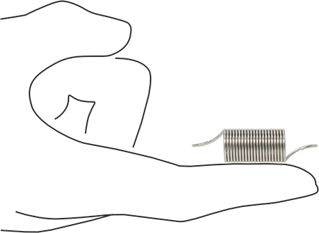 McMaster 9433K751 302 Stainless Steel Extension Spring with Hook Ends 1.75" Long, 0.5" OD, 0.041" Wire Diameter - KVM Tools Inc.KV9433K751