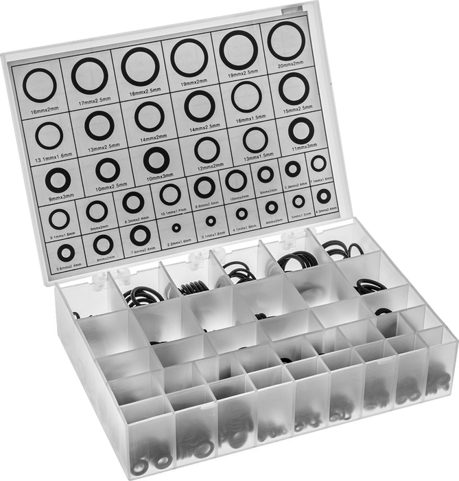 McMaster 9443K36 Oil-Resistant Buna-N O-Ring Assortment, 500 Metric Pieces
