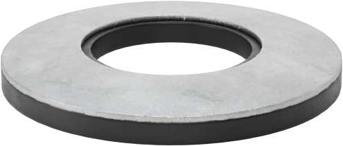 McMaster 94708A517 Galvanized Steel and Neoprene Bonded Sealing Washer, Pack of 50, for 1/2" Screw Size, 0.532" ID, 1" OD, 0.086" to 0.116" Thick
