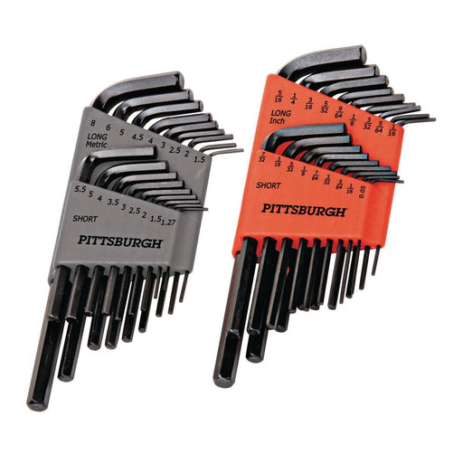 Pittsburgh KV94725/62171 SAE and Metric Long Reach Hex Key Set, 36 Piece - KVM Tools Inc.KV94725