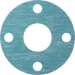 McMaster 9472K635 Oil - Resistant Aramid/Buna - N Gasket with Bolt Holes, for 1 - 1/2 Pipe Size, ANSI Class 150, 1/16" Thick - KVM Tools Inc.KV9472K6351/16