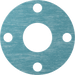 McMaster 9472K636 Oil - Resistant Aramid/Buna - N Gasket with Bolt Holes, for 2 Pipe Size, ANSI Class 150, 1/8" Thick - KVM Tools Inc.KV9472K636