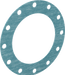 McMaster 9472K645 Oil - Resistant Aramid/Buna - N Gasket with Bolt Holes, for 10 Pipe Size, ANSI Class 150 - KVM Tools Inc.KV9472K645