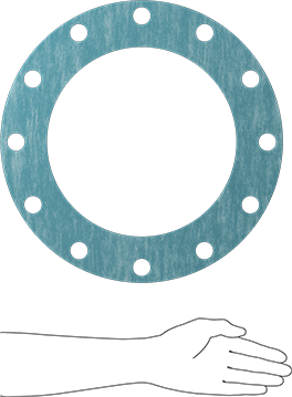 McMaster 9472K645 Oil - Resistant Aramid/Buna - N Gasket with Bolt Holes, for 10 Pipe Size, ANSI Class 150 - KVM Tools Inc.KV9472K645