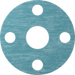 McMaster 9472K633 Oil - Resistant Aramid - Reinforced Buna - N Gasket with Bolt Holes, for 1 Pipe Size, ANSI Class 150 1/16 in thickness - KVM Tools Inc.KV9472K633 - 1/16