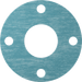 McMaster 9472K637 Oil - Resistant Aramid - Reinforced Buna - N Gasket with Bolt Holes, for 2 - 1/2 Pipe Size, ANSI Class 150 - KVM Tools Inc.KV9472K6371/16