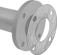 McMaster 9472K635 Oil - Resistant Aramid/Buna - N Gasket with Bolt Holes, for 1 - 1/2 Pipe Size, ANSI Class 150, 1/16" Thick - KVM Tools Inc.KV9472K6351/16