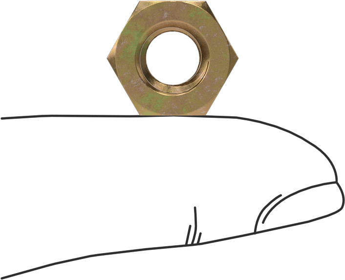 McMaster 94895A030 SAE Grade 8 High-Strength Steel Hex Nut, Pack of 100, Zinc-Yellow-Chromate-Plated, 5/16"-18 Thread