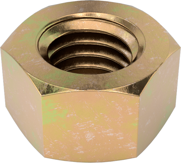 McMaster 94895A823 SAE Grade 8 High-Strength Steel Hex Nut, Pack of 50, Zinc-Yellow-Chromate-Plated, 1/2"-13 Thread
