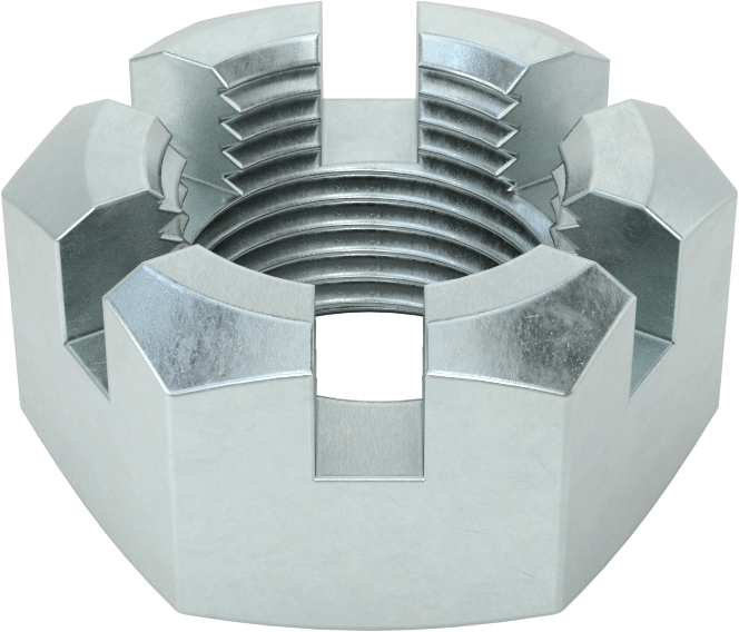 McMaster 95030A270 Low-Strength Steel Locknut, Pack of 10, for Cotter Pins, Zinc-Plated Steel, 3/4"-16 Thread Size