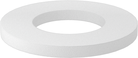 McMaster 95630A552 PTFE Plastic Washer, for M3 Screw Size, 3.2 mm ID × 6.0 mm OD, Pack of 25
