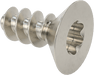 McMaster 95893A233 Flat Head Thread-Forming Screws for Plastic, 18-8 Stainless Steel, Torx Drive, M4 Screw Size, 10 mm Long, Pack of 25