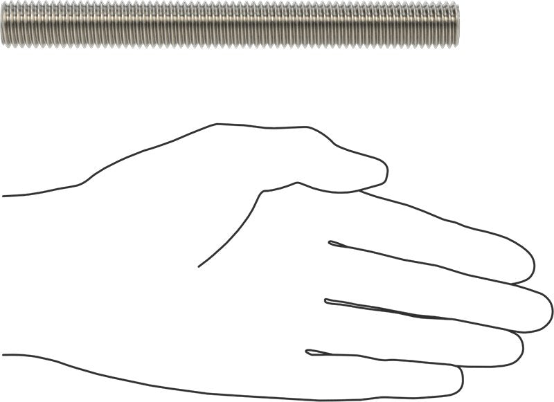 McMaster 96545A246 Fully Threaded Corrosion Resistant Rod Grade B8m 316 SS, 5/8" - 11 Thread Size, 6" Long - KVM Tools Inc.KV96545A246