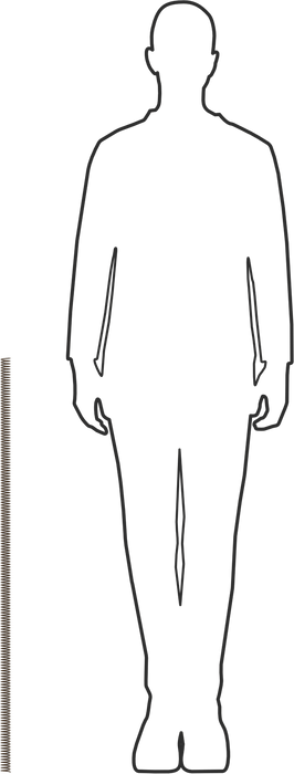 McMaster 9662K31 Compression Spring Stock, Spring Steel, 36" Long, 0.875" OD, 0.715" ID