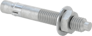 McMaster 97110A622 Galvanized Steel Wedge Anchors for Concrete, 1/2" Diameter, 3-3/4" Long, Pack of 25