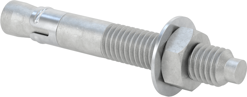 McMaster 97110A622 Galvanized Steel Wedge Anchors for Concrete, 1/2" Diameter, 3-3/4" Long, Pack of 25