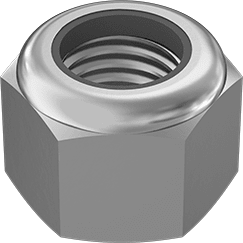 McMaster 97131A230 High - Profile Nylon - Insert Locknut Medium - Strength, Zinc Plated Steel, M24 x 3 mm Thread - KVM Tools Inc.KV97131A230