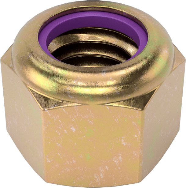 McMaster 97135A230 High-Strength Steel Nylon-Insert Locknut, Pack of 20, Grade 8, Zinc Yellow-Chromate Plated, 3/8"-16 Thread