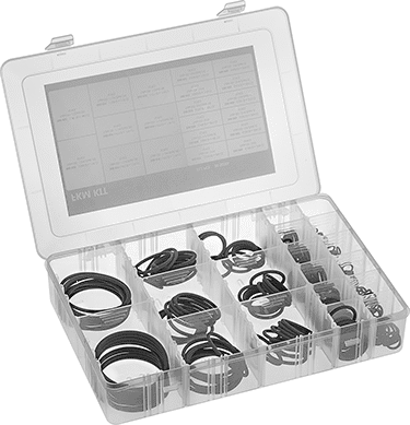 McMaster 9749K29 O - Ring Assortment for Straight - Thread Connections Oil - Resistant Hard Buna - N, 212 Pieces - KVM Tools Inc.KV9749K29