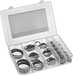McMaster 9749K29 O - Ring Assortment for Straight - Thread Connections Oil - Resistant Hard Buna - N, 212 Pieces - KVM Tools Inc.KV9749K29