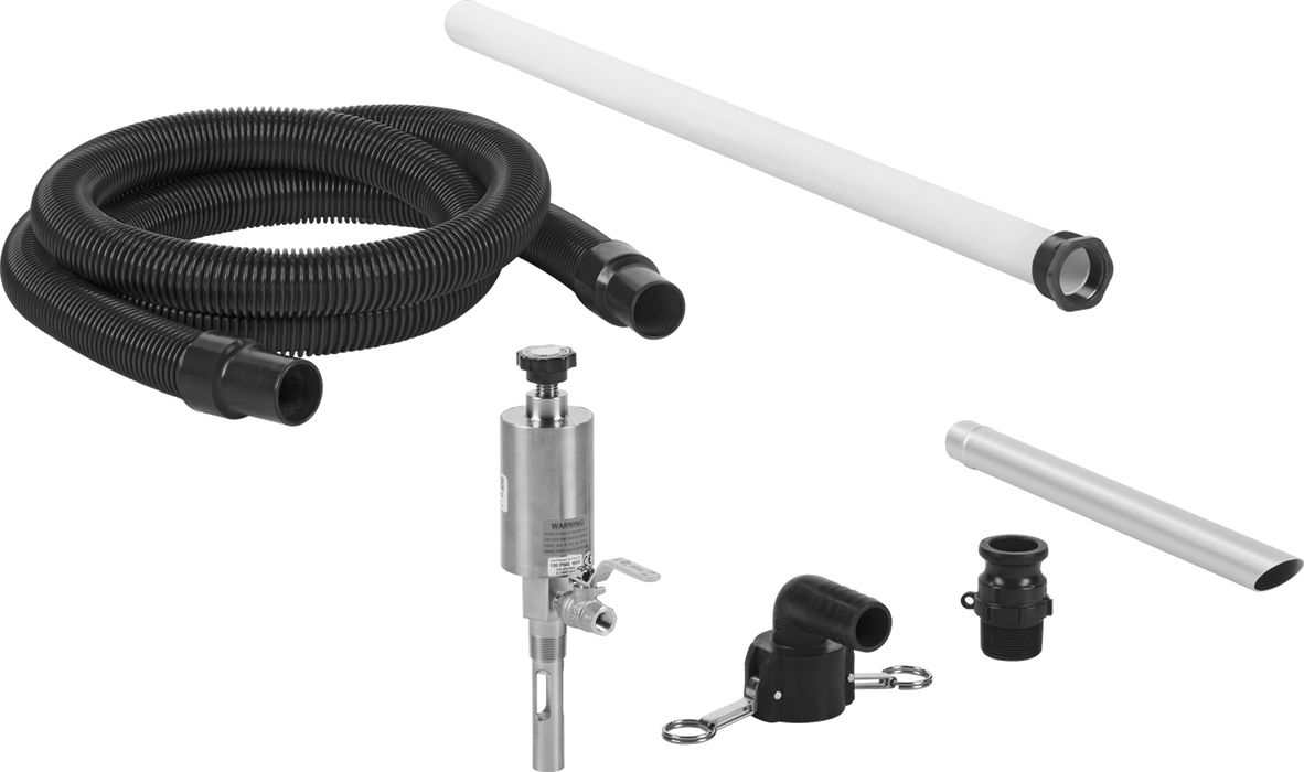 McMaster 9798T56 Pump-Out Drum-Top Vacuum Cleaner for Wet Pickup, for 55 Gallon Drum Capacity