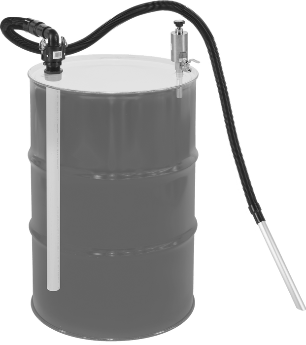 McMaster 9798T56 Pump-Out Drum-Top Vacuum Cleaner for Wet Pickup, for 55 Gallon Drum Capacity