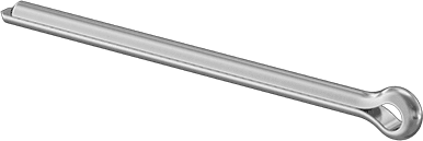 McMaster 98338A200 Zinc - Plated Carbon Steel Cotter Pins 1/8" Diameter, 2" Long PK100 - KVM Tools Inc.KV98338A200