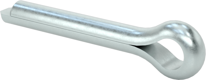 McMaster 98338A260 Zinc-Plated Carbon Steel Cotter Pin, 3/16" Dia × 1" Long, Pack of 100