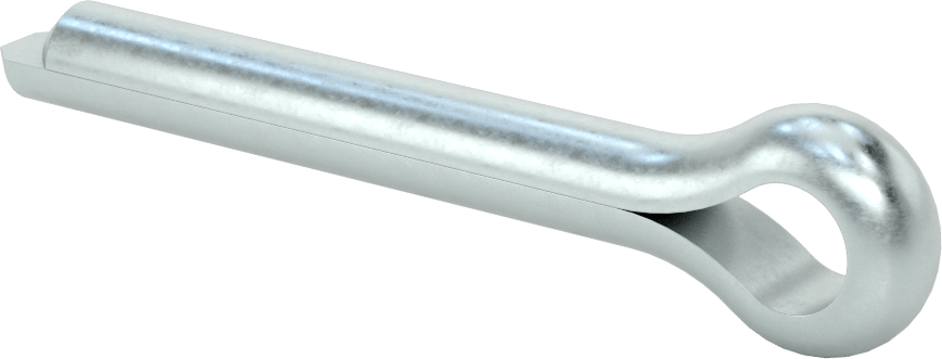 McMaster 98338A370 Zinc-Plated Carbon Steel Cotter Pin, 1/2" Dia × 3" Long, Pack of 5