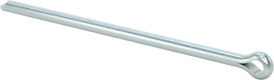 McMaster 98338A524 Zinc-Plated Carbon Steel Cotter Pin, 3/16" Dia × 4" Long, Pack of 50