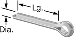 McMaster 98355A190 316 Stainless Steel Cotter Pin 5/32" Diameter, 1 - 1/2" Long PK25 - KVM Tools Inc.KV98355A190
