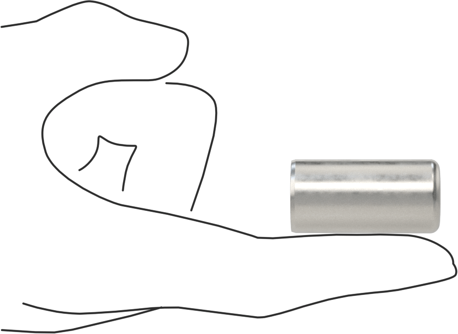 McMaster 98381A105 Dowel Pin, Pack of 5, 4140 Alloy Steel, 3/4" Diameter, 1-1/2" Long