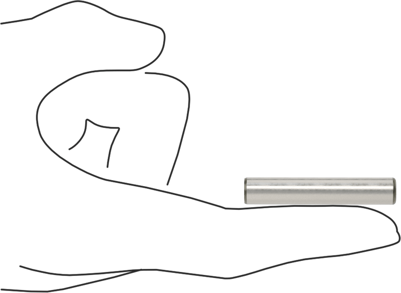 McMaster 98381A589 Dowel Pin, Pack of 10, Alloy Steel, 5/16" Diameter, 1-3/4" Long