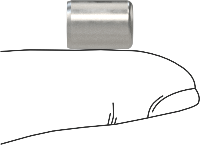 McMaster 98381A619 Dowel Pin, Pack of 25, Alloy Steel, 3/8" Diameter, 1/2" Long