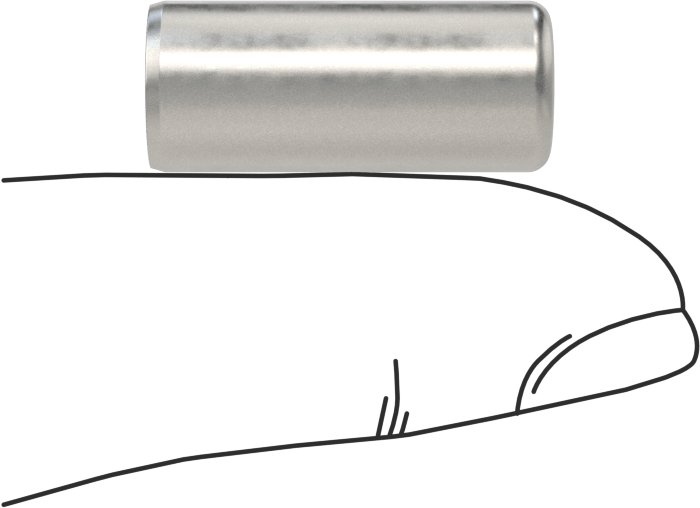 McMaster 98381A623 Dowel Pin, Pack of 25, Alloy Steel, 3/8" Diameter, 7/8" Long